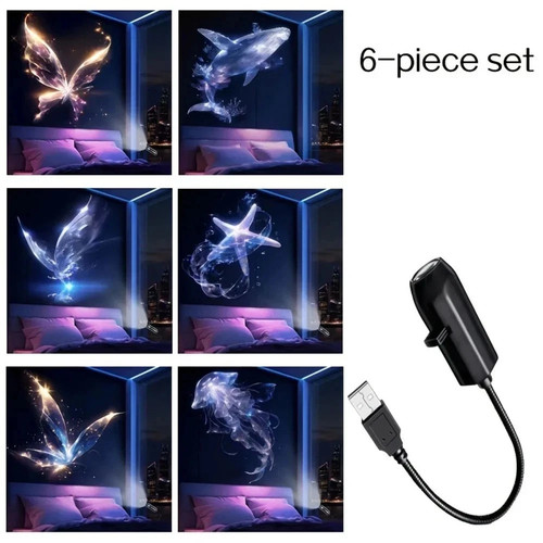 Led ocean projector - led, night