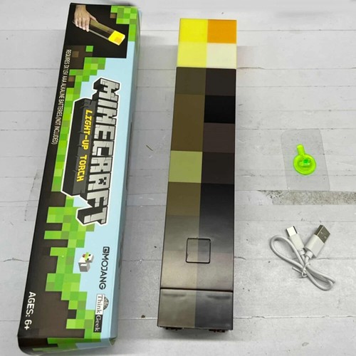 Minecraft game torch lamp led - minecraft,