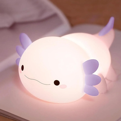 Cute purple axolotl silicone - cute,