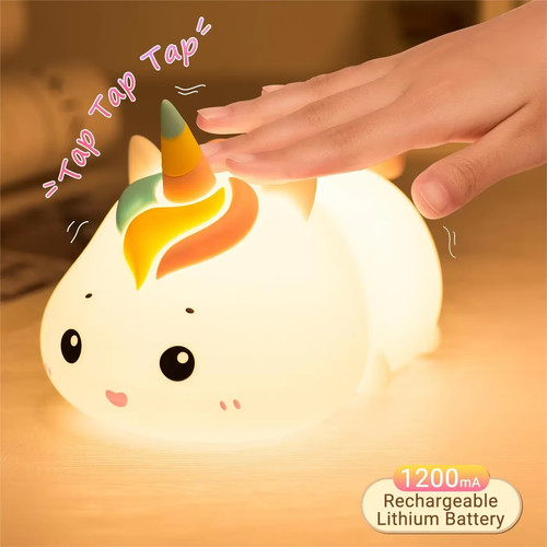 Silicon unicorn night light - unicorn,