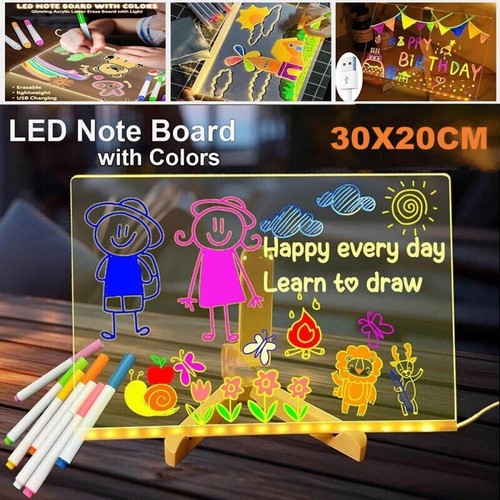 Led note board with - note, night