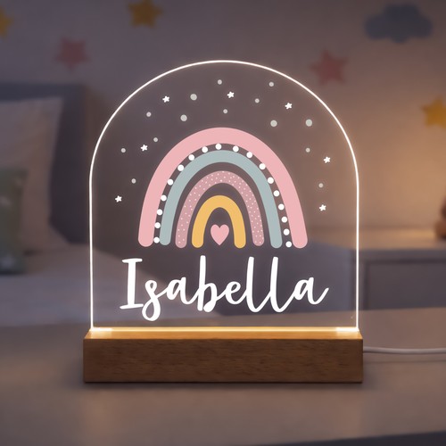 Personalised led nursery lamp - personalised,