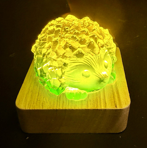 Led hedgehog night light on - light,