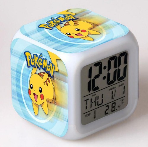Pikachu color led digital - pikachu🎁7-color,