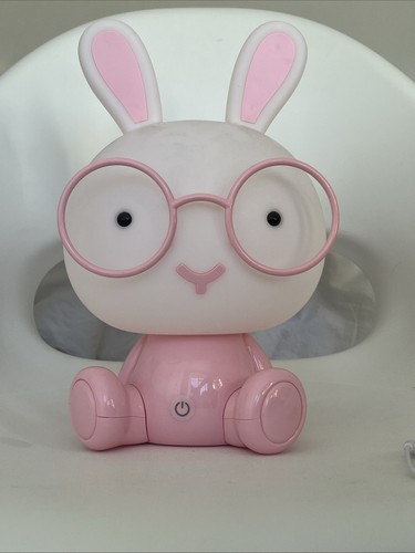 Pink bunny night - pink, light