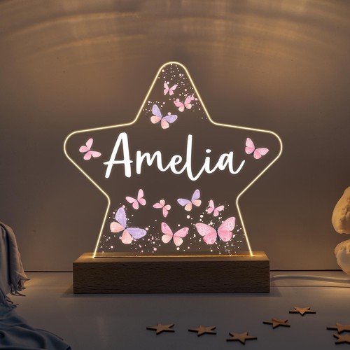 Personalised led butterfly - personalised,