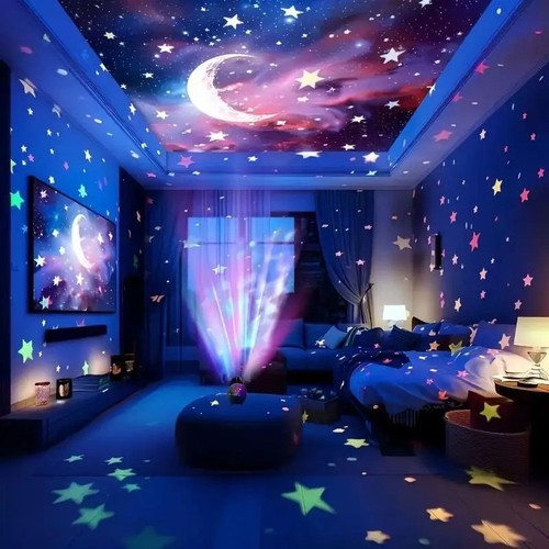 Rotating led galaxy starry - led,