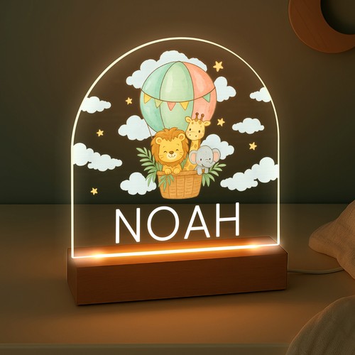 Personalised led nursery lamp - personalised,