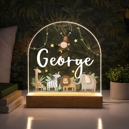 Personalised led animal lamp - personalised,