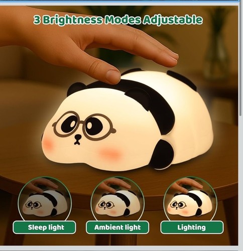 Panda led night light silicone - led,