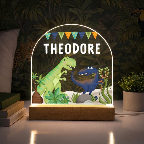Personalised led dinosaur - led,