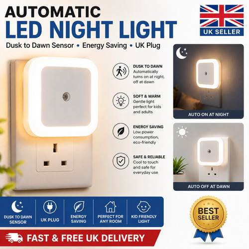 Automatic led night - led, light