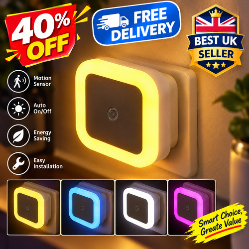 Automatic led night light - night,