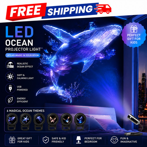 Led ocean projector night - ocean,
