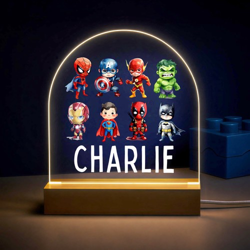 Personalised led superhero - led,