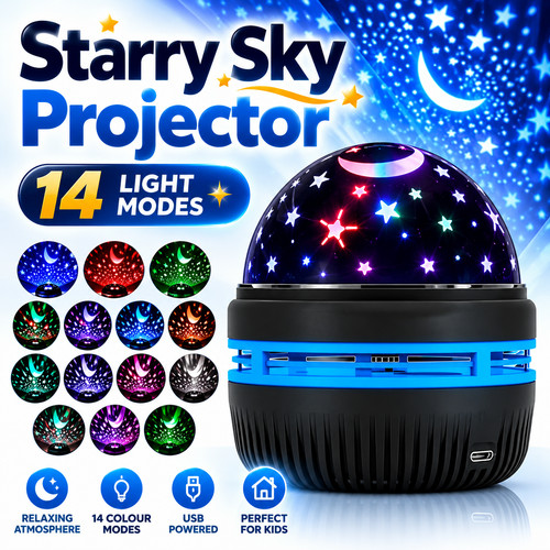 Rotating led galaxy star - led,