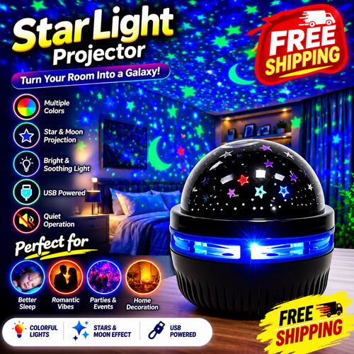 Rotating led galaxy starry - galaxy,