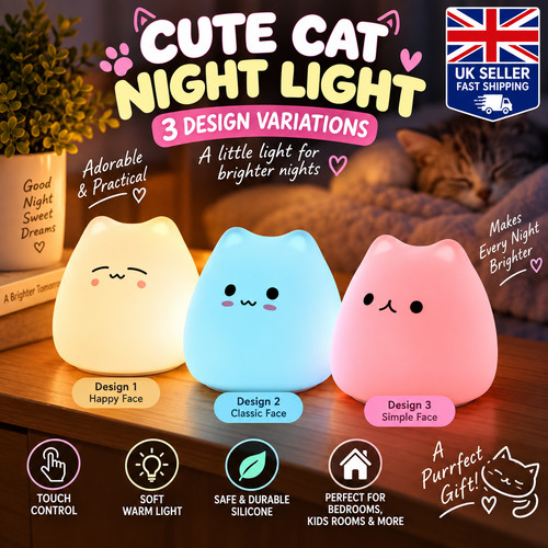 Colour night light silicone - 7,