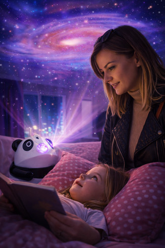 Galaxy projector night - night, light