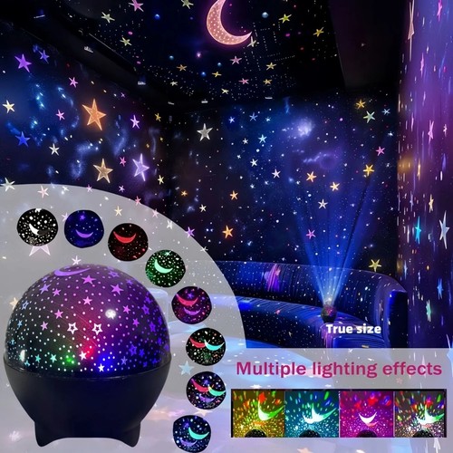 Starry moon galaxy projector - moon,